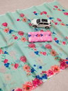 MG 344 Plain Linen Printed Daily Wear Non Catalog Saree